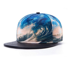 100% Acrylic Floral Brim Snapback Cap